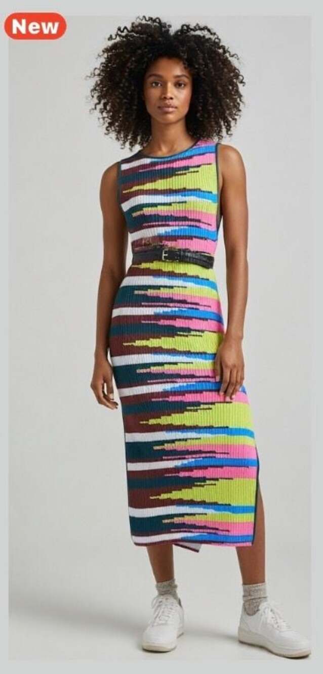 UO Simone Crochet Knit Sweater Midi Dress NWT XS